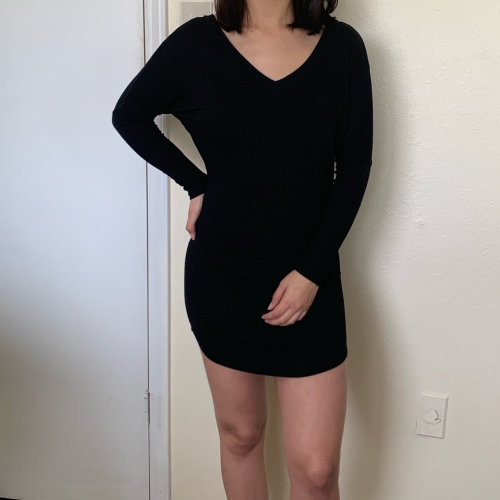 Black mini dress